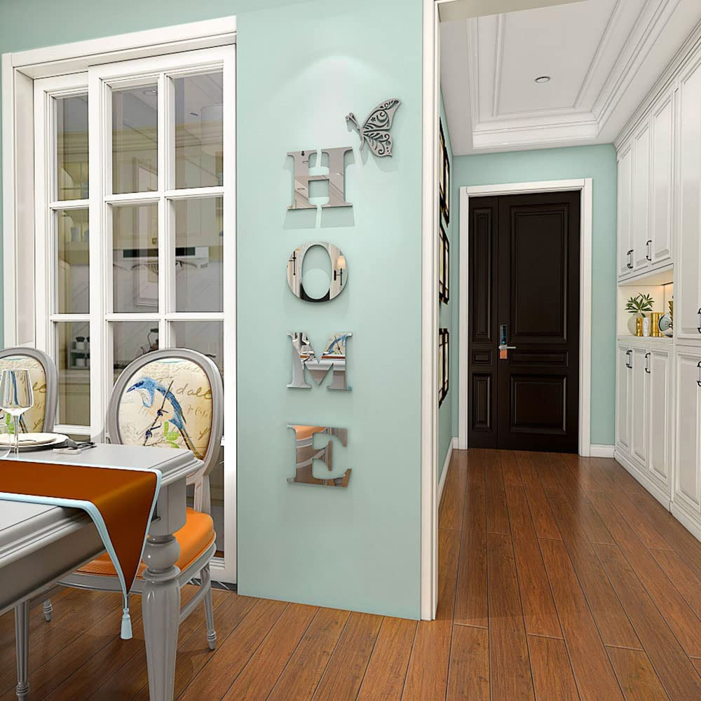 Home Sign Acrylic Mirror - Modern Home Decoration